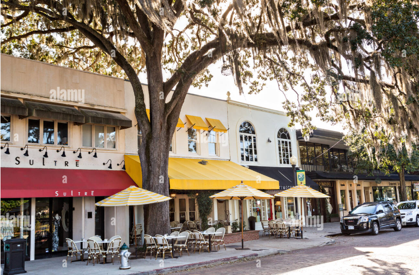 Park Avenue shops and restaurants in Winter Park FL